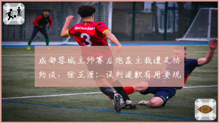 成都蓉城主帅赛后炮轰主裁遭足协约谈，徐正源：误判道歉有用要规则做什么